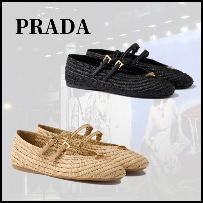 ■PRADA プラダ クロシェ バレリーナ