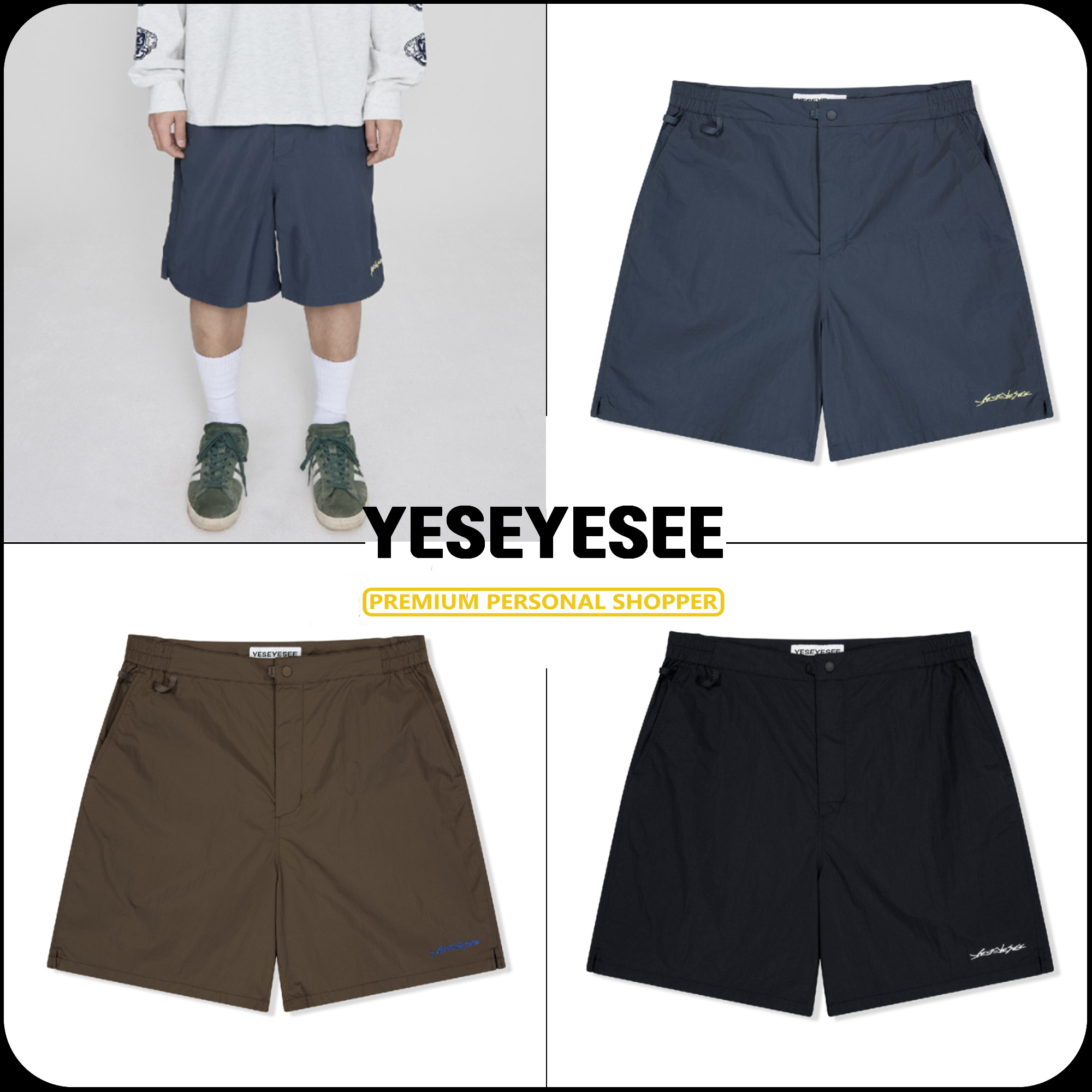 [YESEYESEE]★25SS★韓国人気★Nylon Dash Shorts