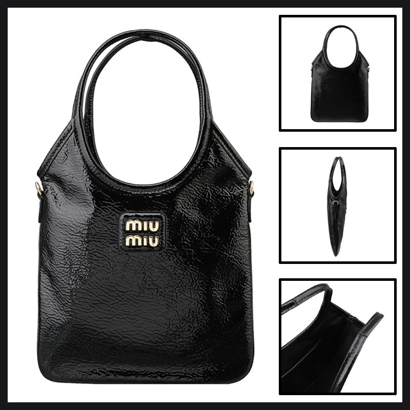 ★送料関税込★MiuMiu IVY ナプラック パテントレザー バッグ