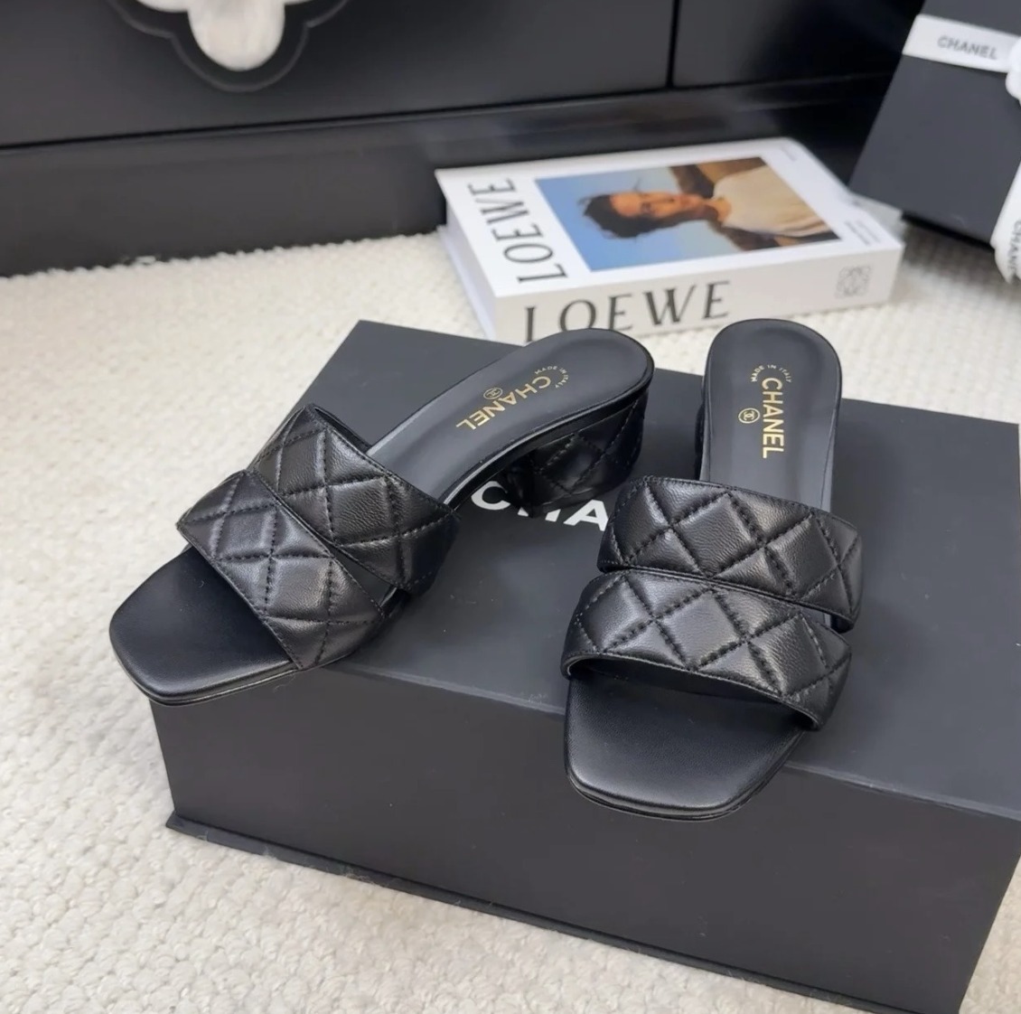 《履きやすい♪4色》CHANEL シャネル ミュール サンダル
