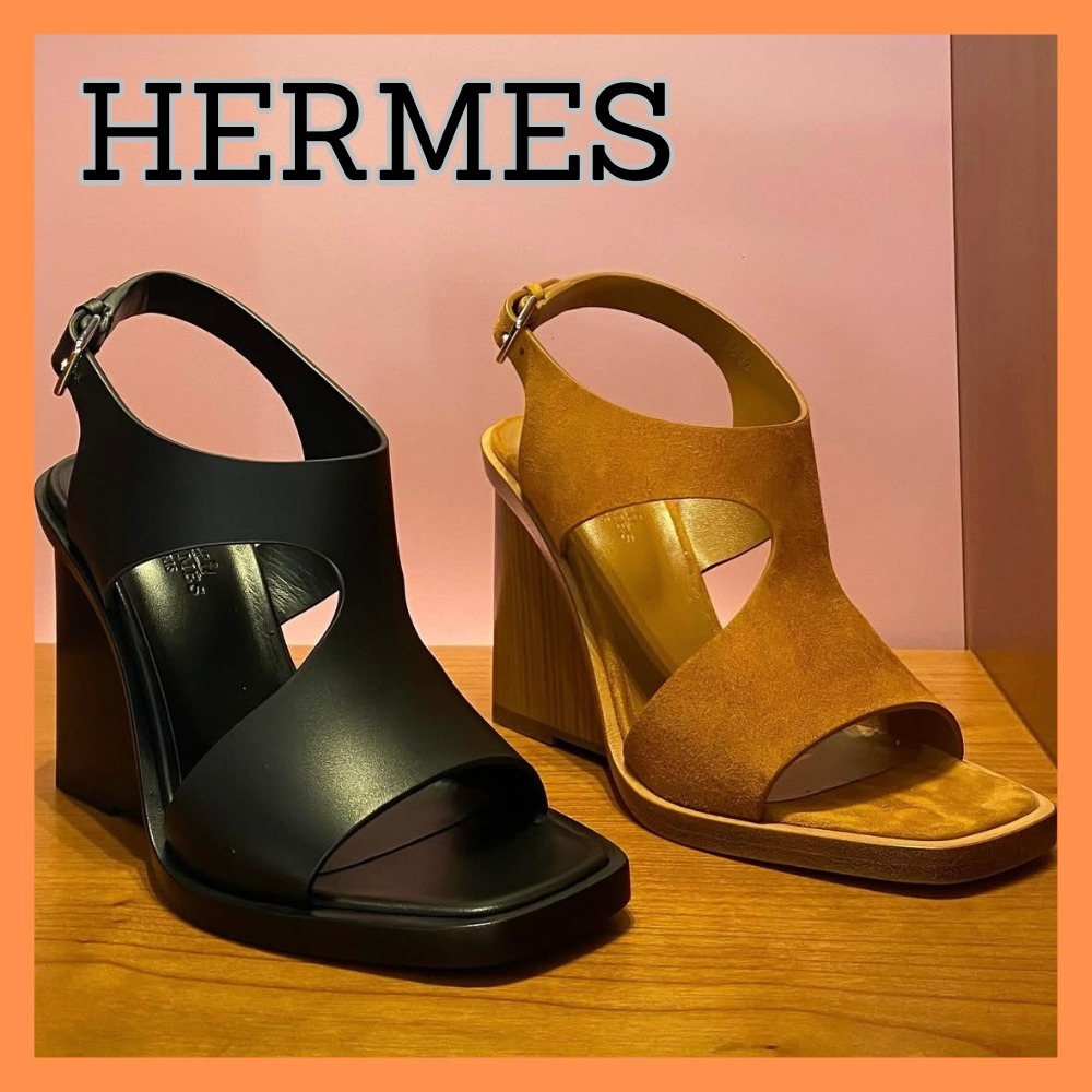 【美脚シルエットを演出】HERMES ウェッジサンダル