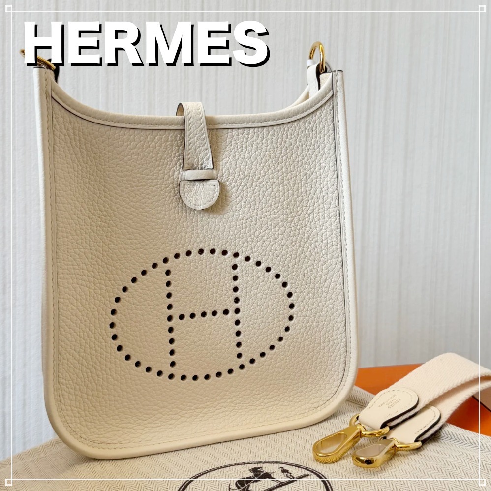 《毎日使いたい》HERMES エヴリン TPM クレ ゴールド金具