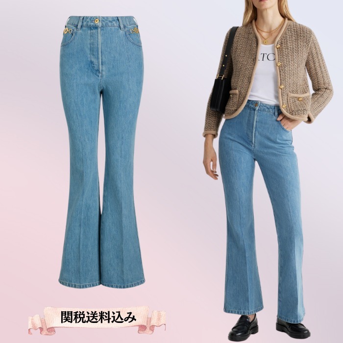 関税送料込み★【PATOU】オーガニック デニムフレア パンツ