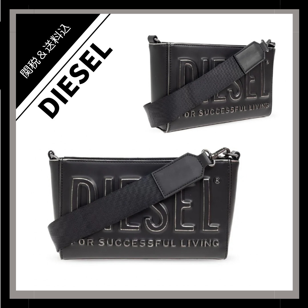 *Diesel* DSL 3D ロゴ エンボス カメラバッグ