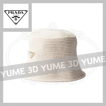 ホワイト（白）系 PRADA(プラダ) ハット(レディース) - 海外通販