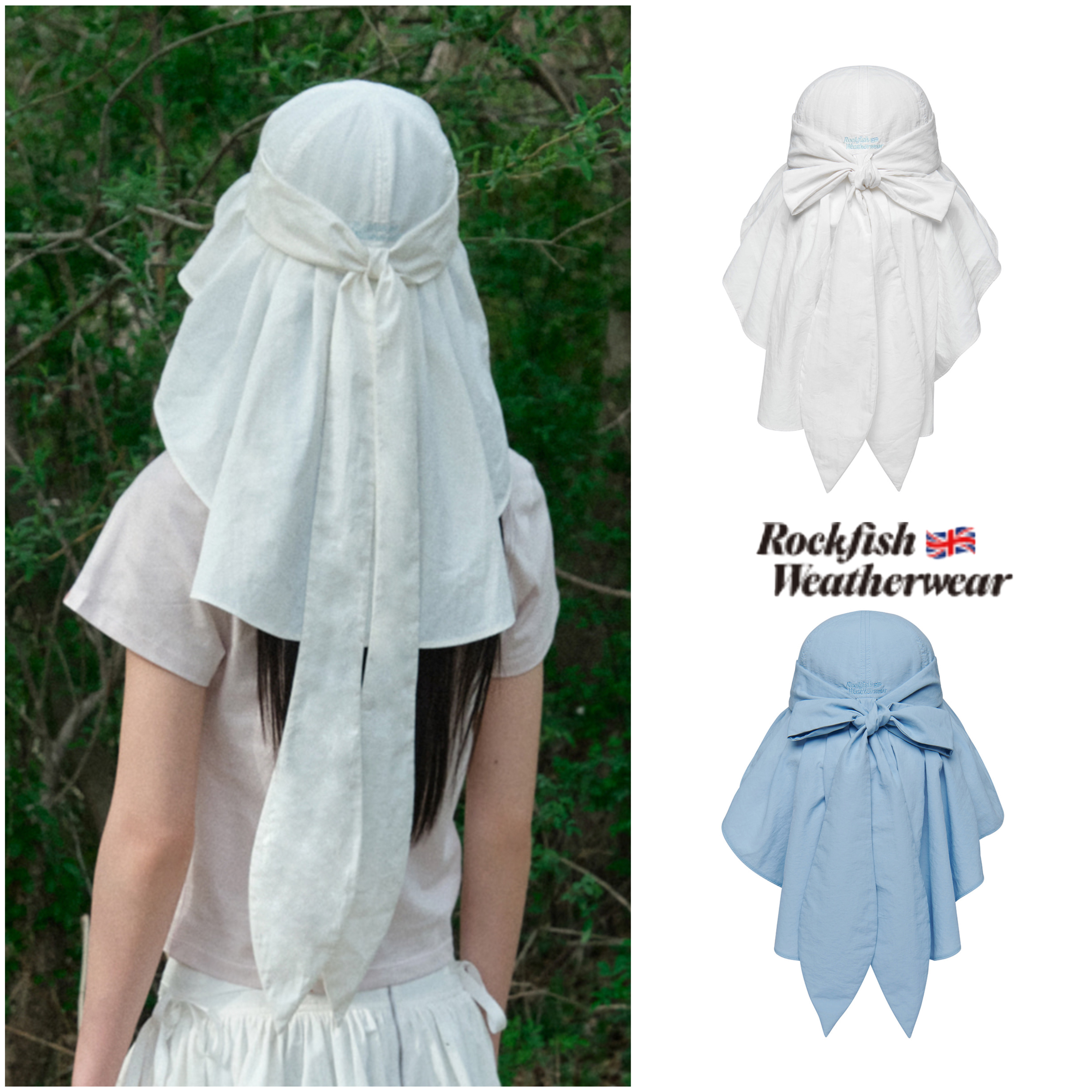 韓国発【Rockfish Weatherwear】X MINJUKIM RIBBON COVER UP HAT