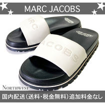 【MARC JACOBS】THE LEATHER SLIDE サンダル ホワイト【mjl07】