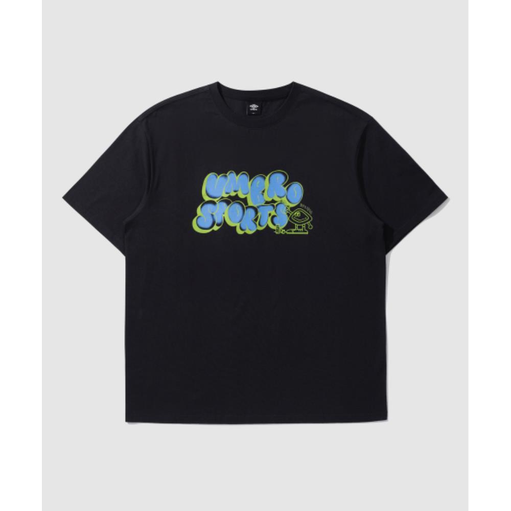 Tシャツ・カットソー UMBRO Flavor Graphic Overfit Short Sleeve T-shirt BlackUP121