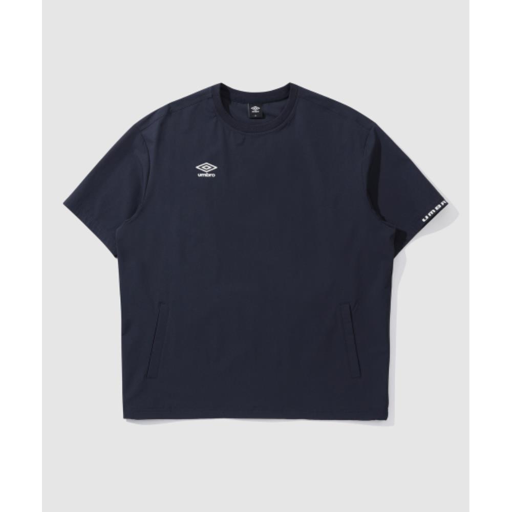Tシャツ・カットソー UMBRO Nylon spandex short sleeve piste deep navy UP121SWT31