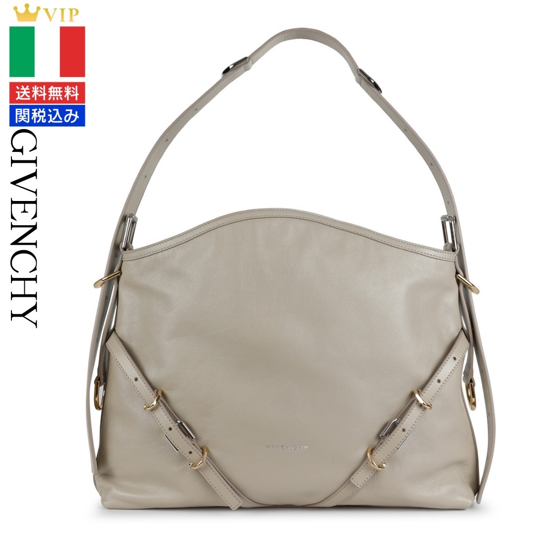 VIP【関税送料無料】希少 GIVENCHY BEIGE LEATHER MEDIUM BAG