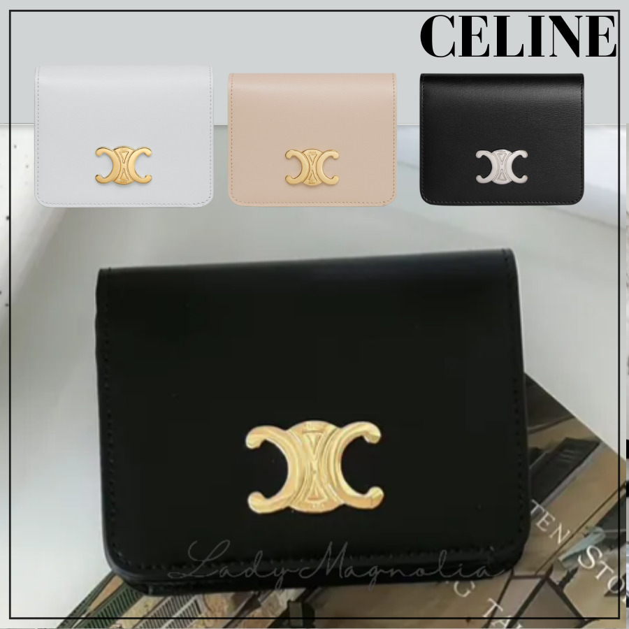 【CELINE】TRIOMPHEトリオンフコンパクトカーフスキンウォレット