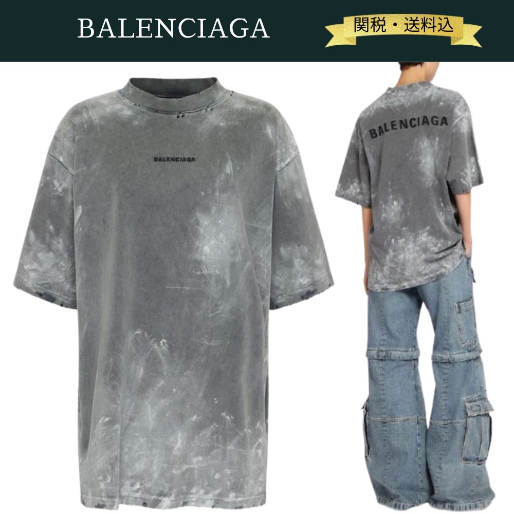 【関税・送料込】BALENCIAGA Vintage Wash コットンTシャツ
