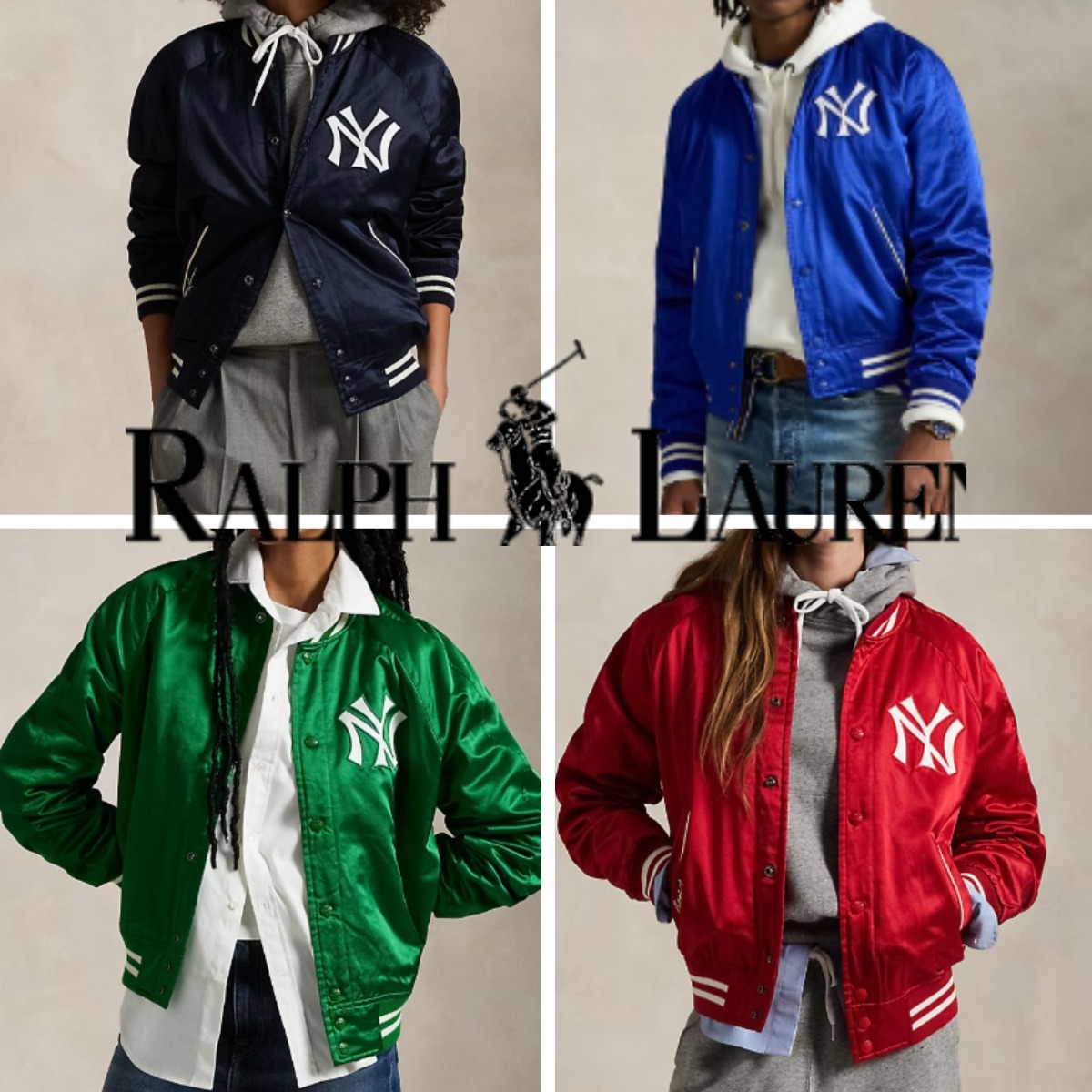 ラルフローレン★Polo Ralph Lauren Yankees Satin Jacket
