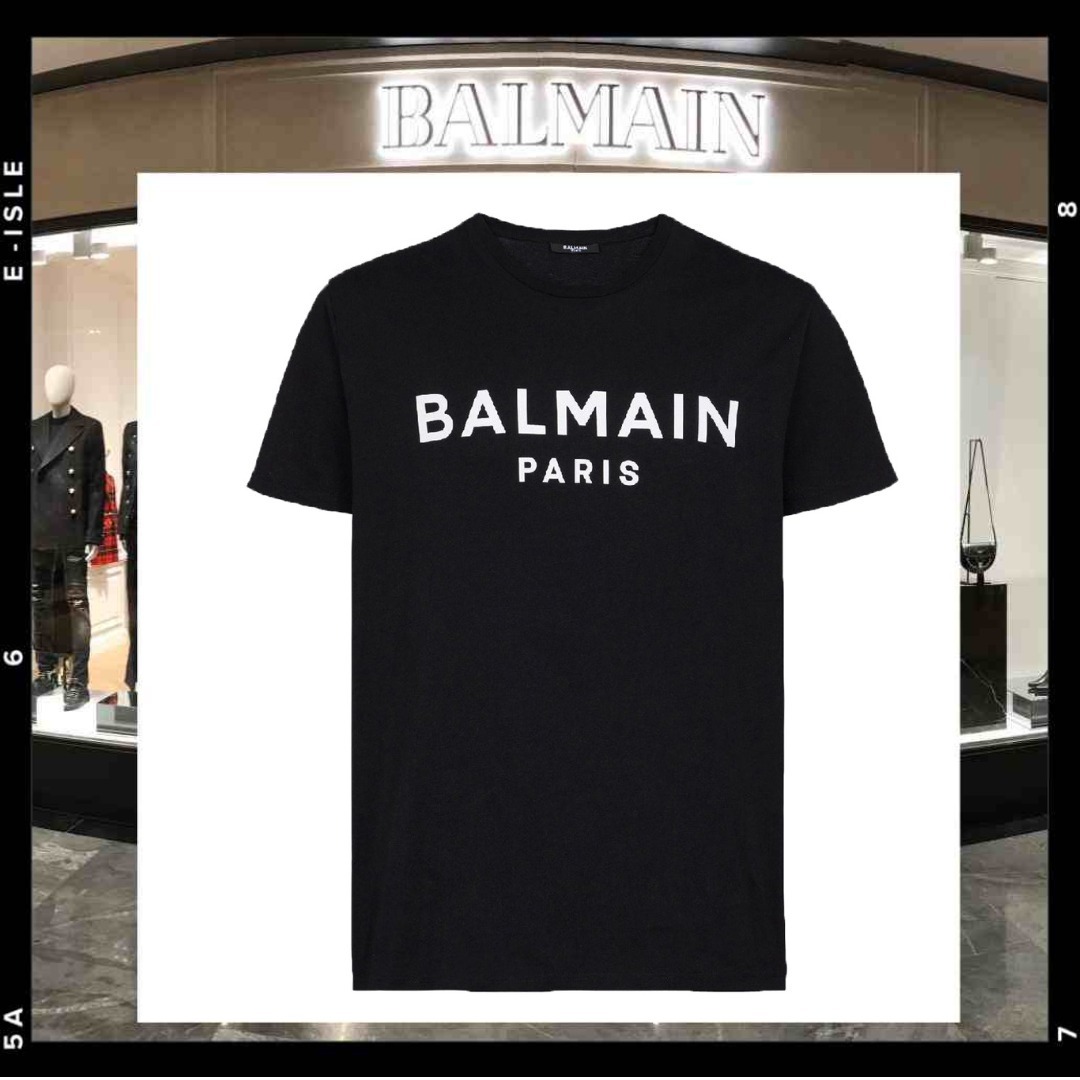 希少【BALMAIN】バルマン プリント Tシャツ