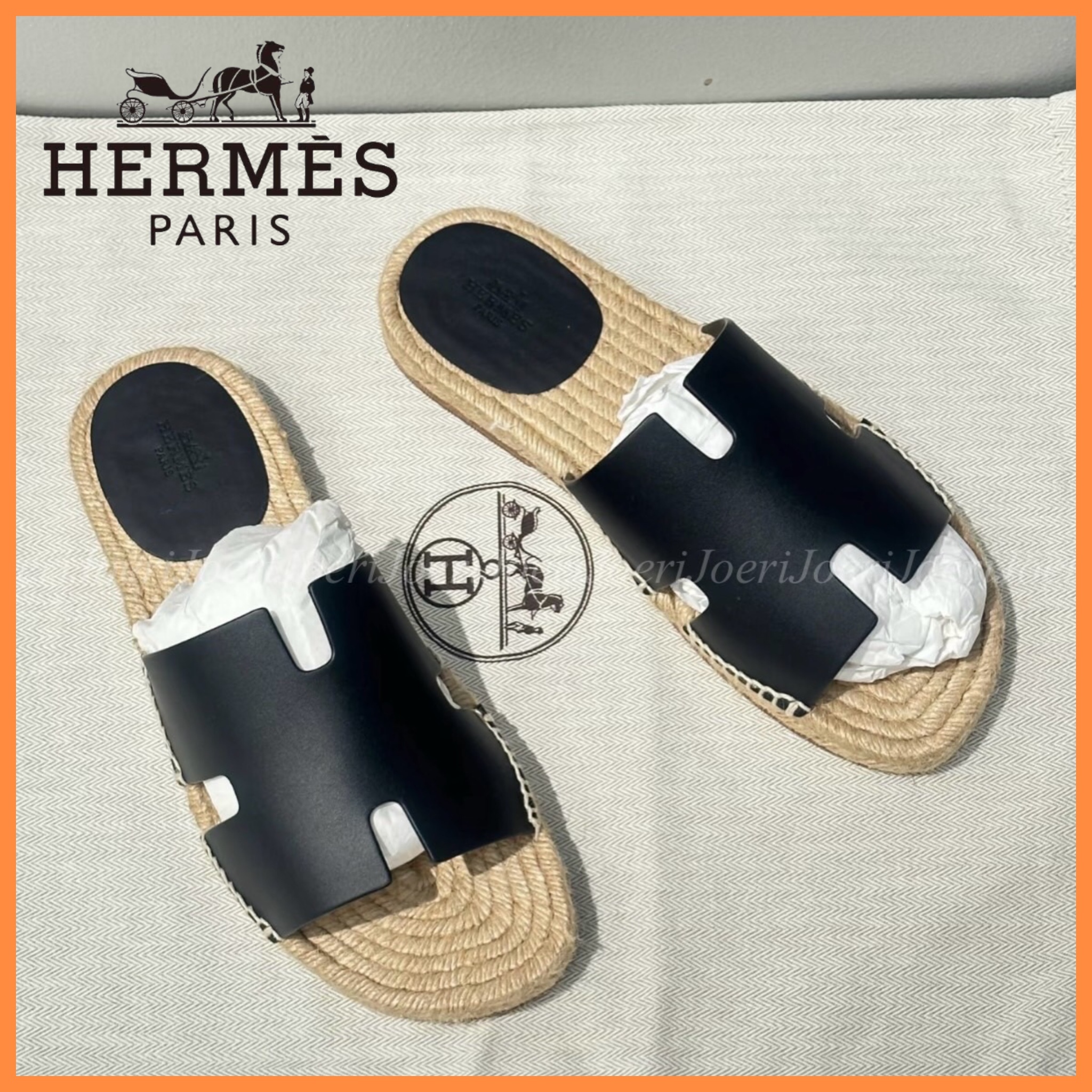 【サラッと履ける♪】HERMES Antigua エスパドリーユサンダル