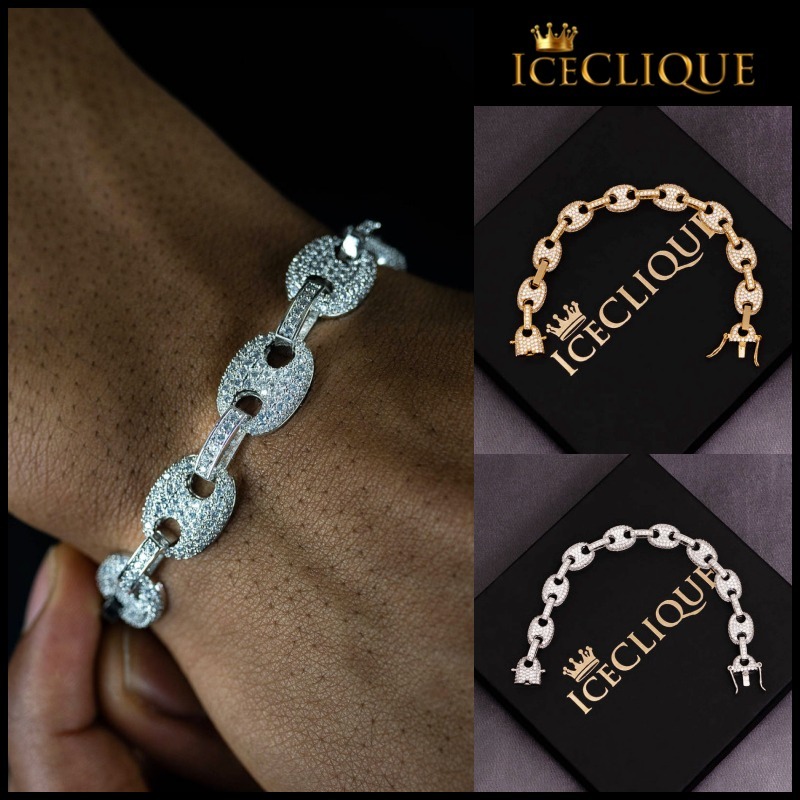 関税/送料込み【BELLGIO】14mm グッチ リンク ブレスレット