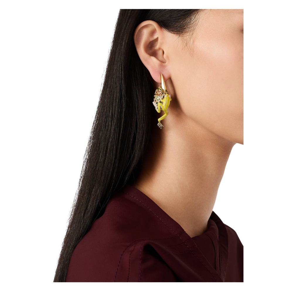 《遊び心》【BOTTEGA VENETA】ラナ フロッグ エナメル ピアス