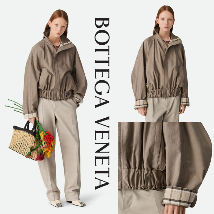 新作【Bottega Veneta】コットンツイル オーバーサイズ ブルゾン