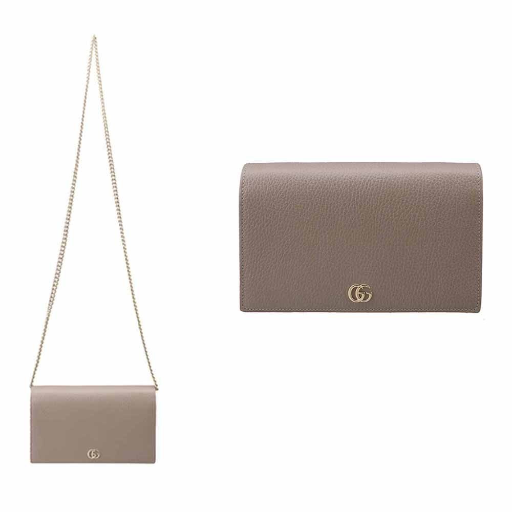関税負担なし☆GUCCI GGマーモント チェーン付き ミニバッグ
