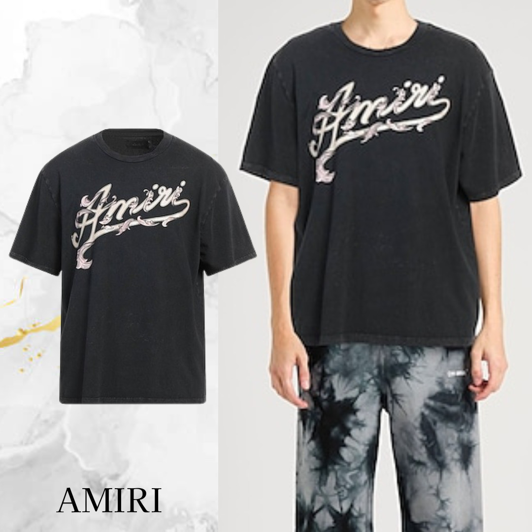 AMIRI☆半袖 ロゴプリント入り Ｔシャツ