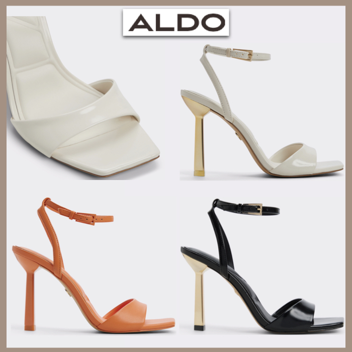 【ALDO】上品 ★ エナメル★美脚 ★ ゴールドヒール ★ サンダル