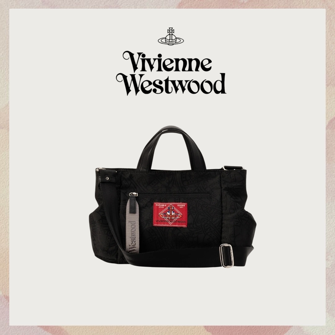 【Vivienne Westwood】TANGLED ORB JACQUARD HENRYトートバッグS
