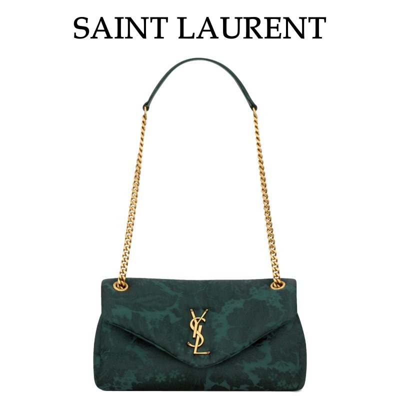 【Saint Laurent】ジャカード カリプソ ショルダーバッグ