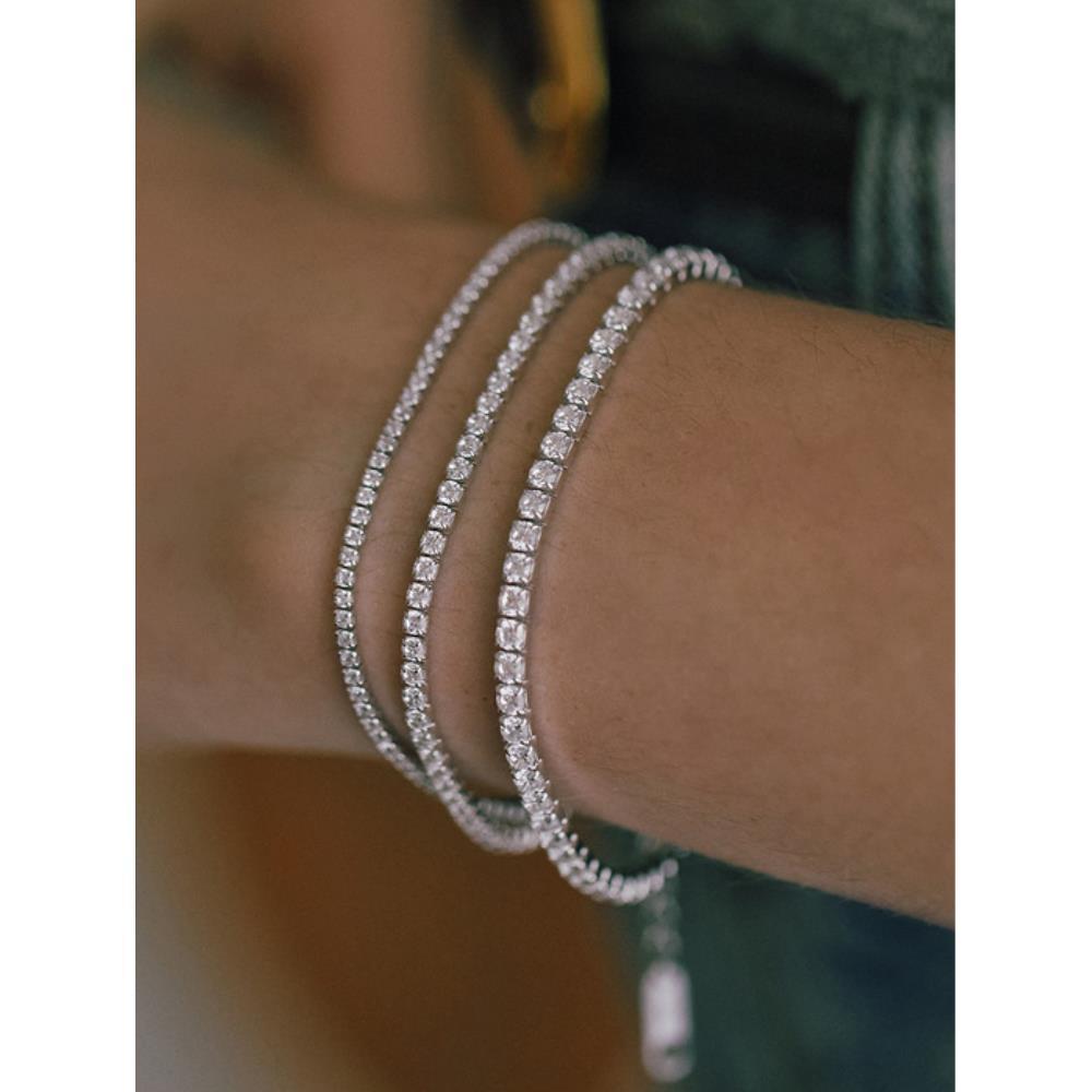 ◆HYERES LOR◆ [BYER] H Edition Silver (W) Tennis Bracelet 3