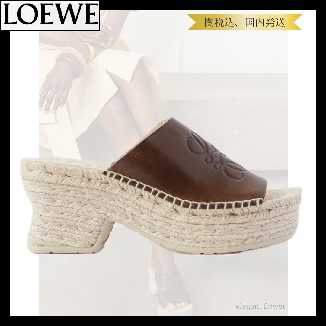 【新作！】LOEWE ペタル エスパドリーユ プラットフォーム