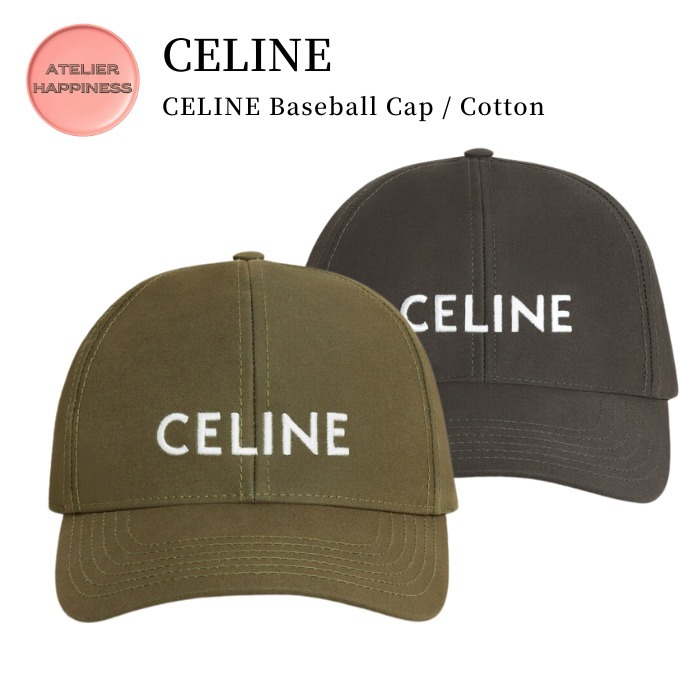 【セリーヌ】CELINE ベースボールキャップ / コットン