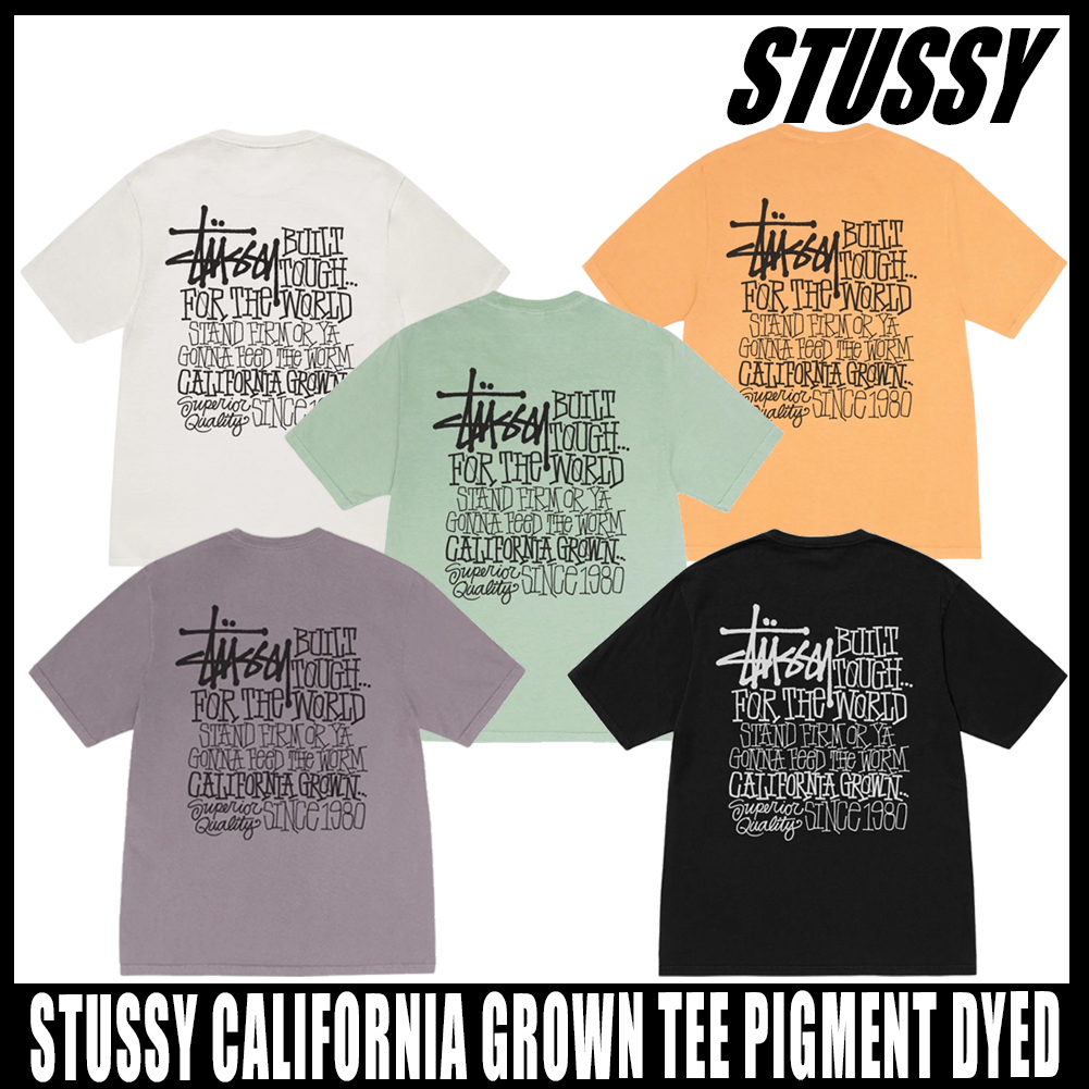 ◆正規品◆STUSSY CALIFORNIA GROWN TEE PIGMENT DYED◆関税込◆