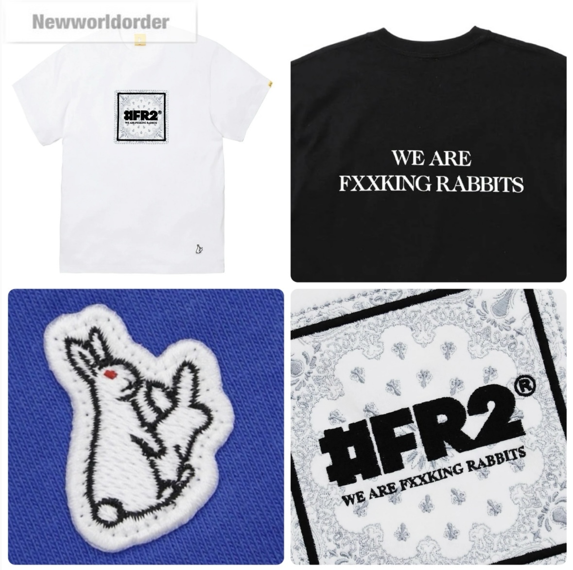 【ペイズリー】#FR2 エフアールツー 刺繍デザインTシャツ