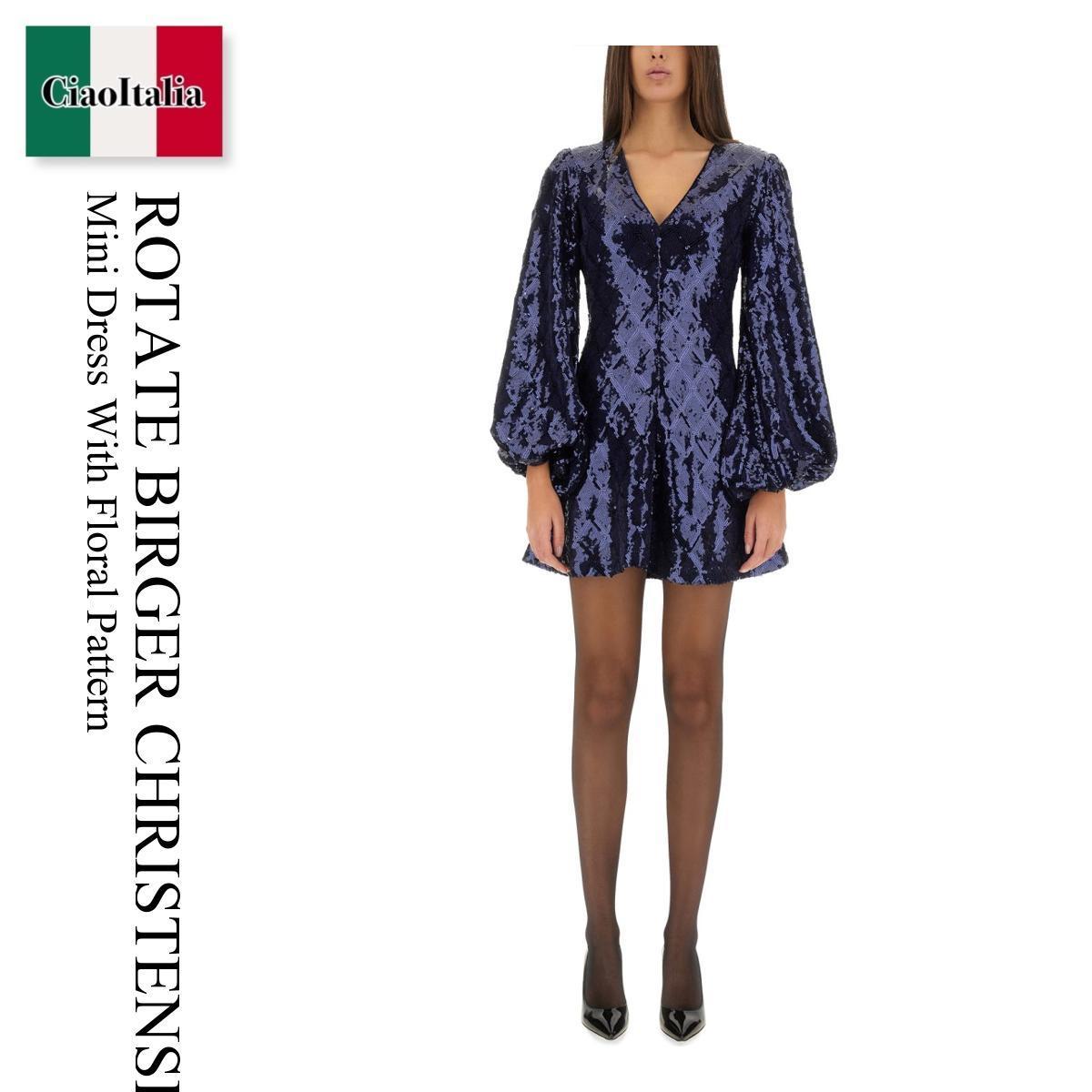 ワンピース Rotate Birger Christensen Mini Dress With Floral Pattern