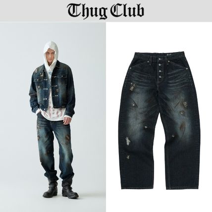 最新モデル ブルー（青）系 L Thug Club(サグクラブ) デニム・ジーパン パンツ