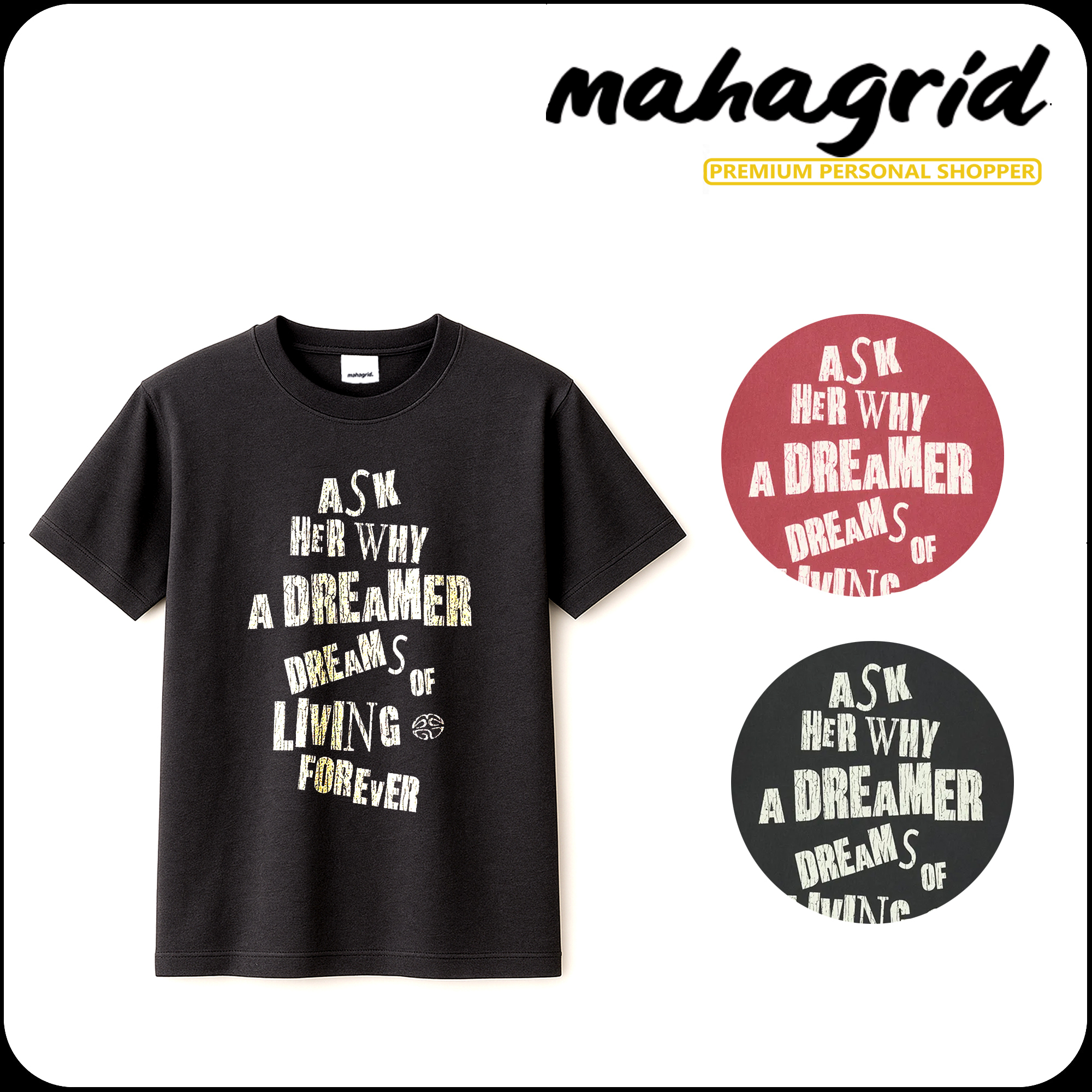 [ MAHAGRID]★25SS★韓国人気★DREAMER PIGMENT TEE