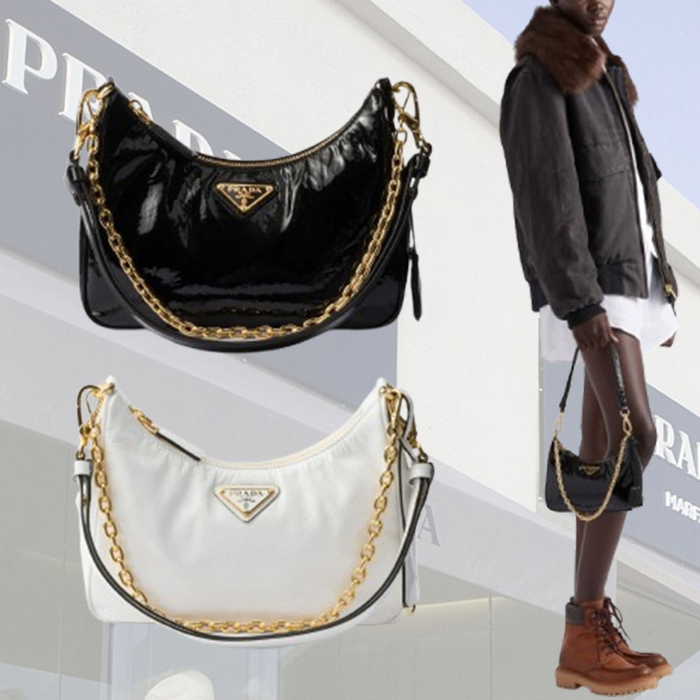 【PRADA】Pradaエディション ナプラ パテントレザー ミニバッグ