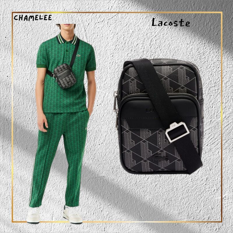 追跡便【LACOSTE】ブレンドモノグラムスモールショルダーバッグ