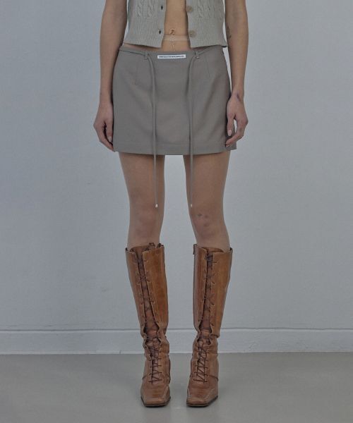 【SCULPTOR】Go To Mini Skirt Beige