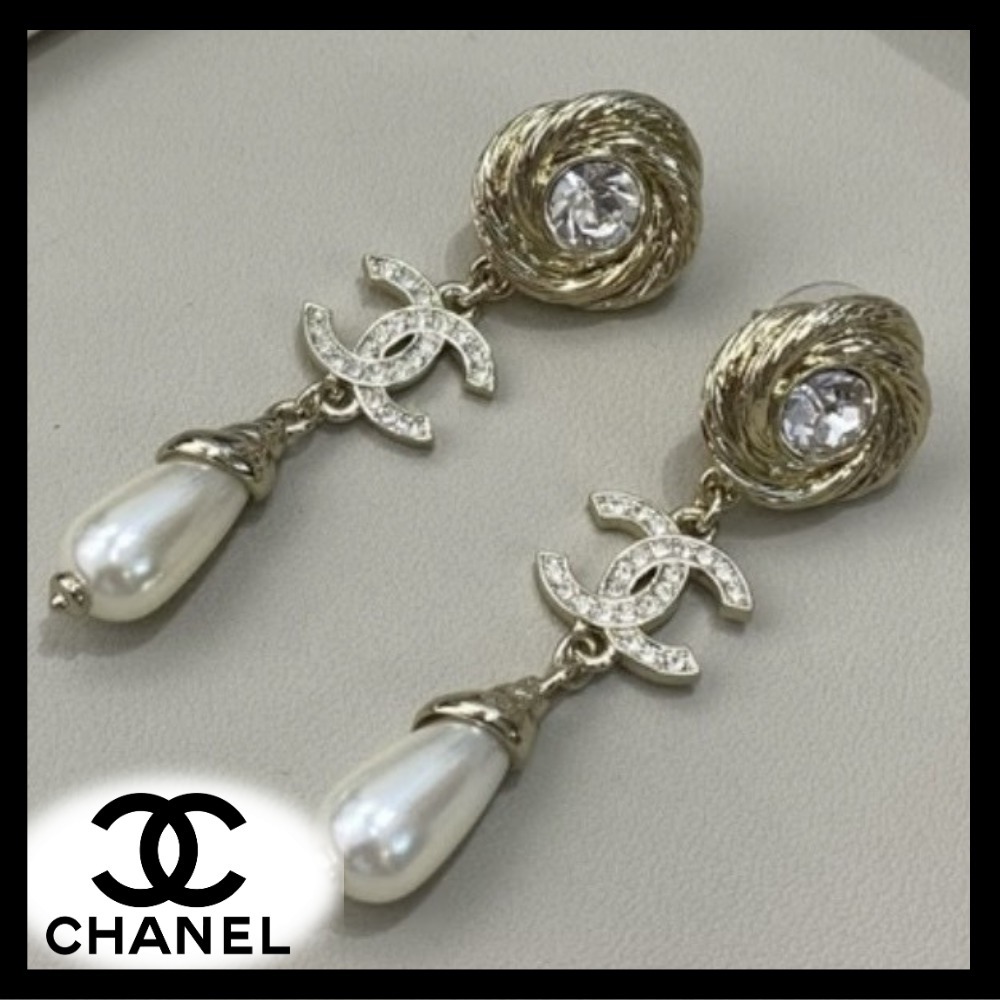 圧倒的高級感♡【CHANEL】ピアス パール CCロゴ ゴールド