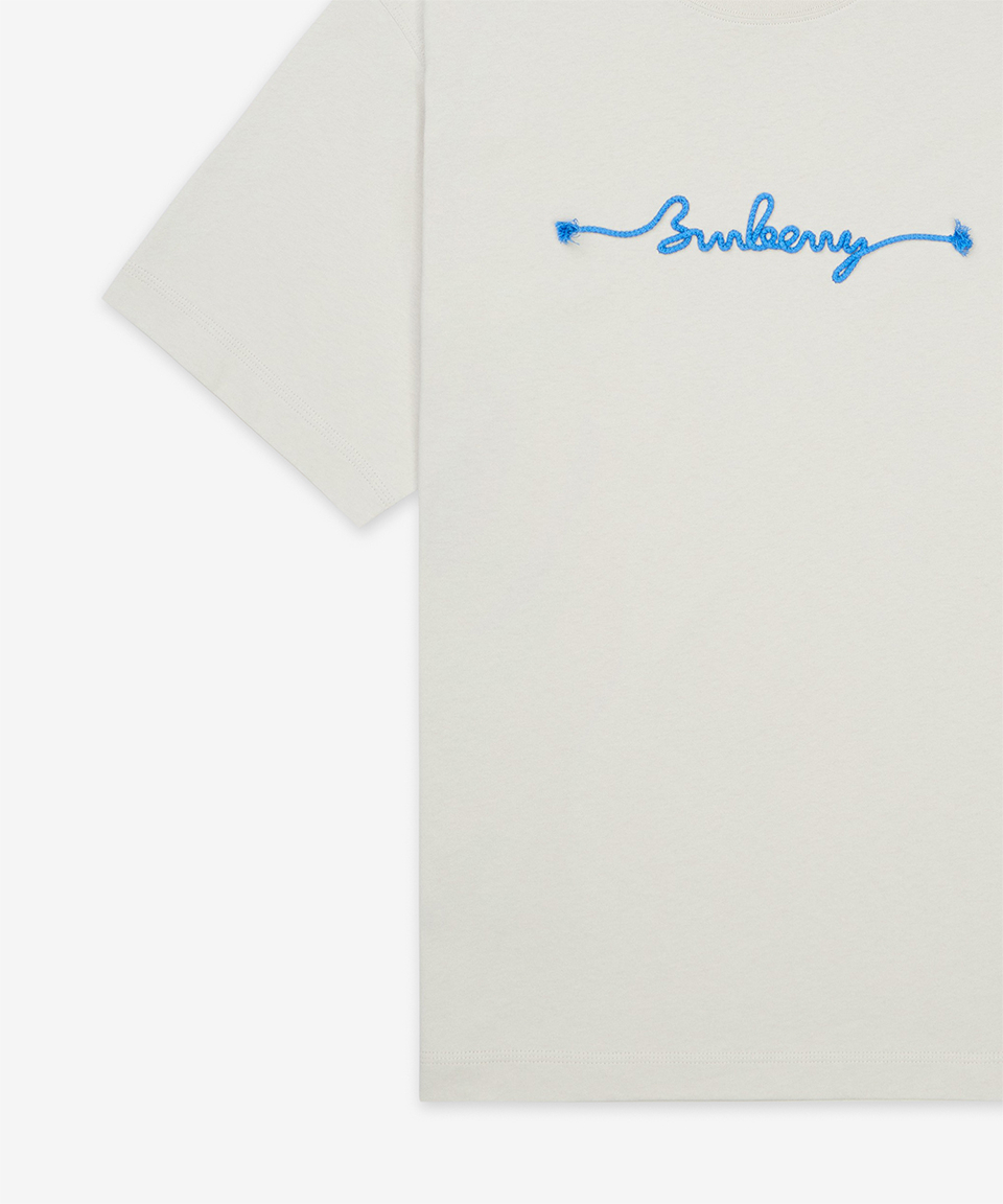 《BURBERRY》 ノート ロゴ コットン Tシャツ