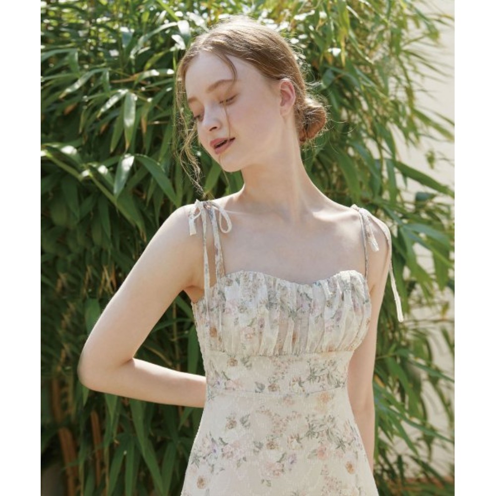 ワンピース VALLO DE NEAR Daphne flower dress Ivory