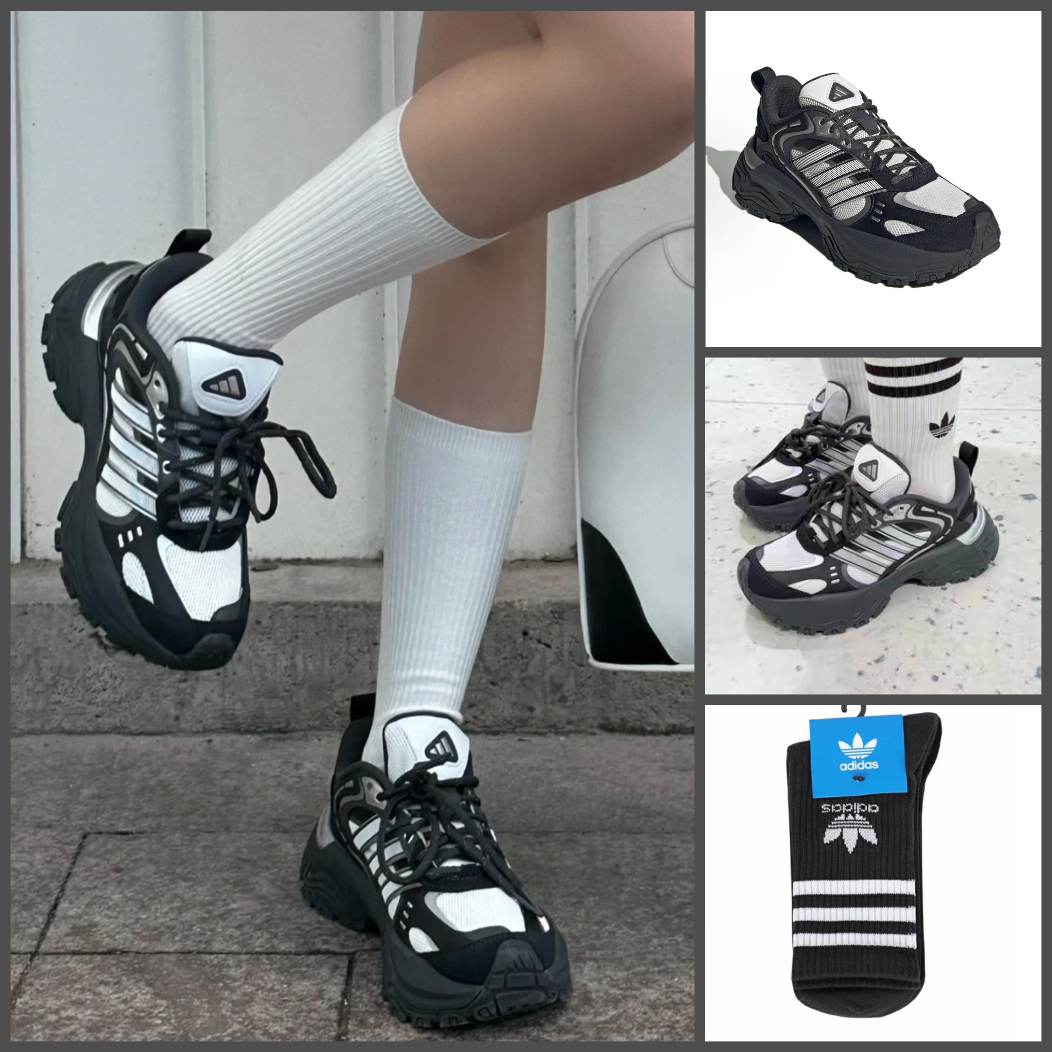 【adidas】★SHADOW FEVERR スニーカー★ロゴソックス特典付