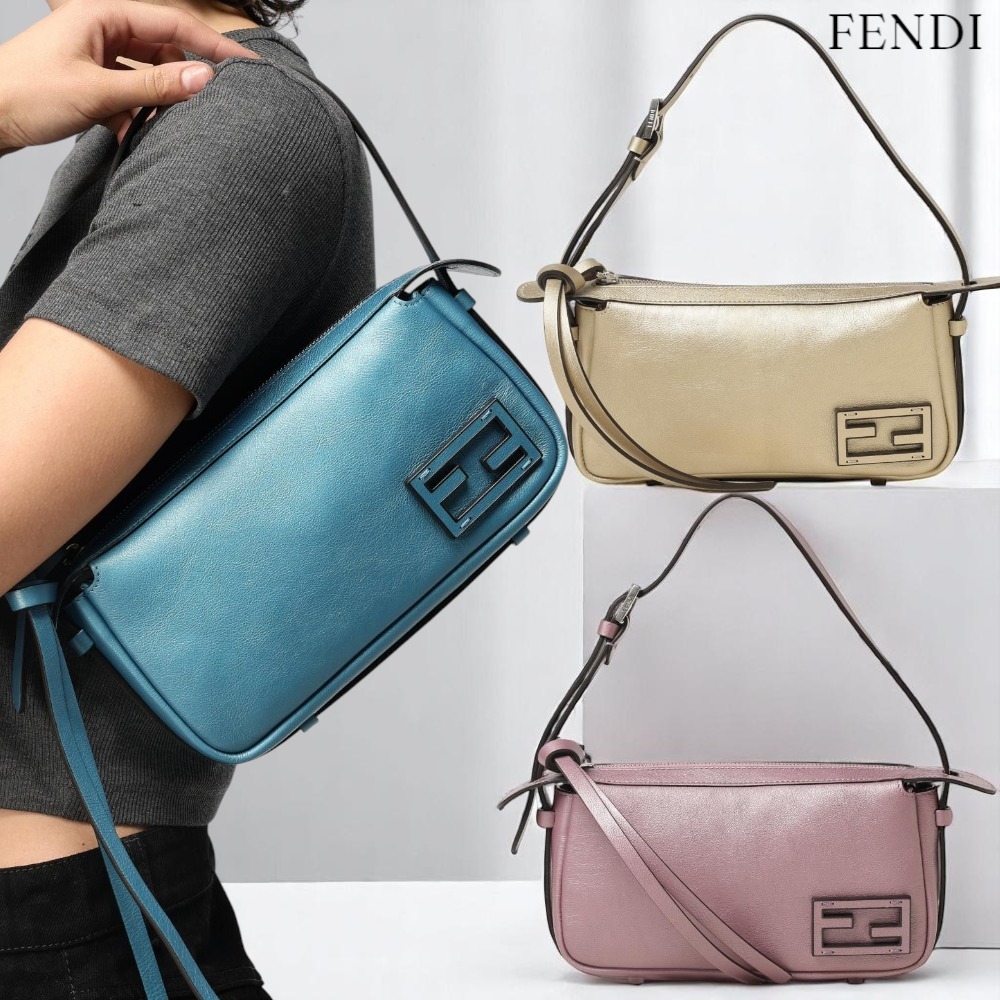 関税込☆FENDI☆シンプリー レザー ショルダーバッグ337
