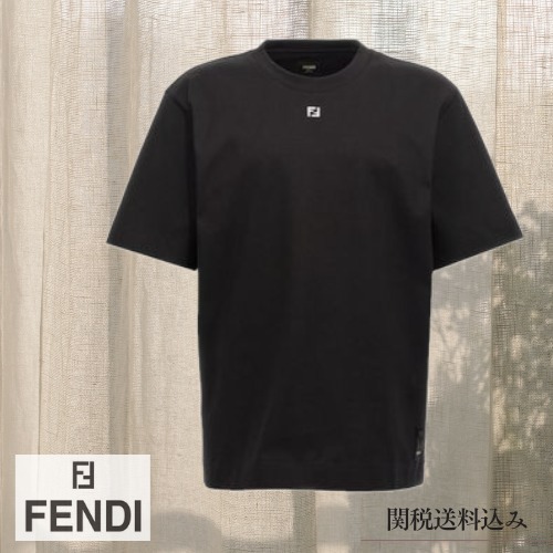 FENDI メタル FFロゴ アップリケ 半袖 Tシャツ