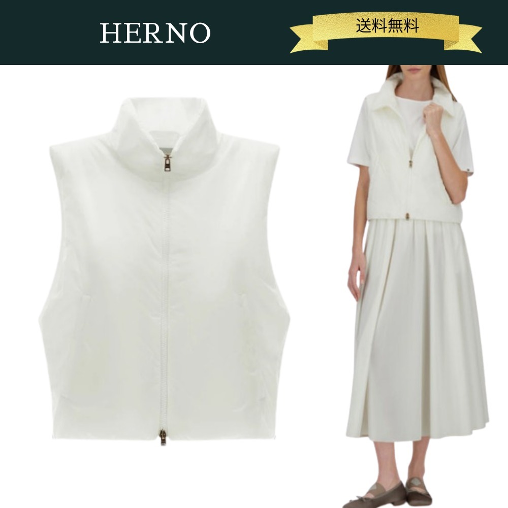 HERNO ベスト エコアージュ ボックスフィット ナイロン