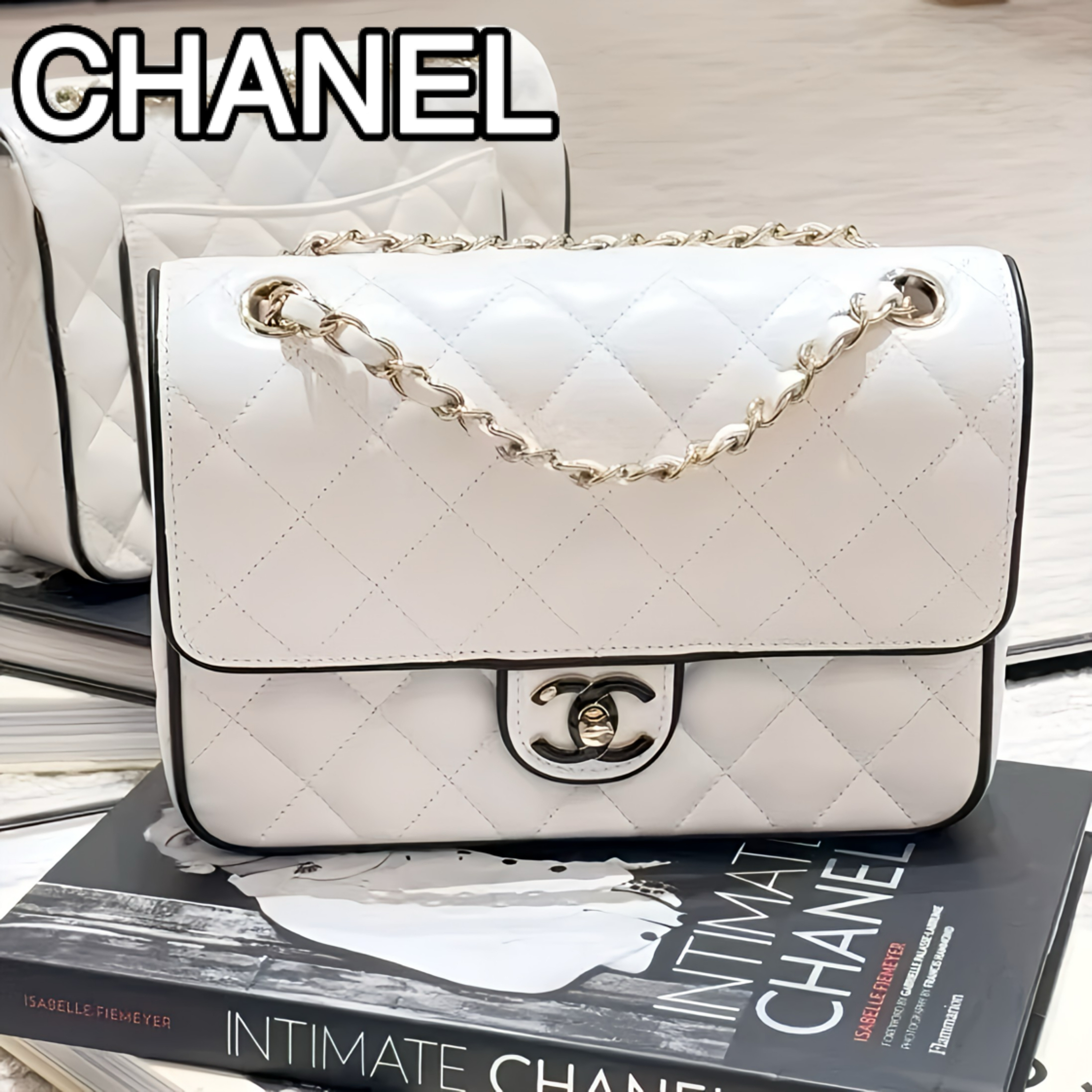 【25P/高級感溢れる♪】CHANEL チェーンウォレット ラムスキン