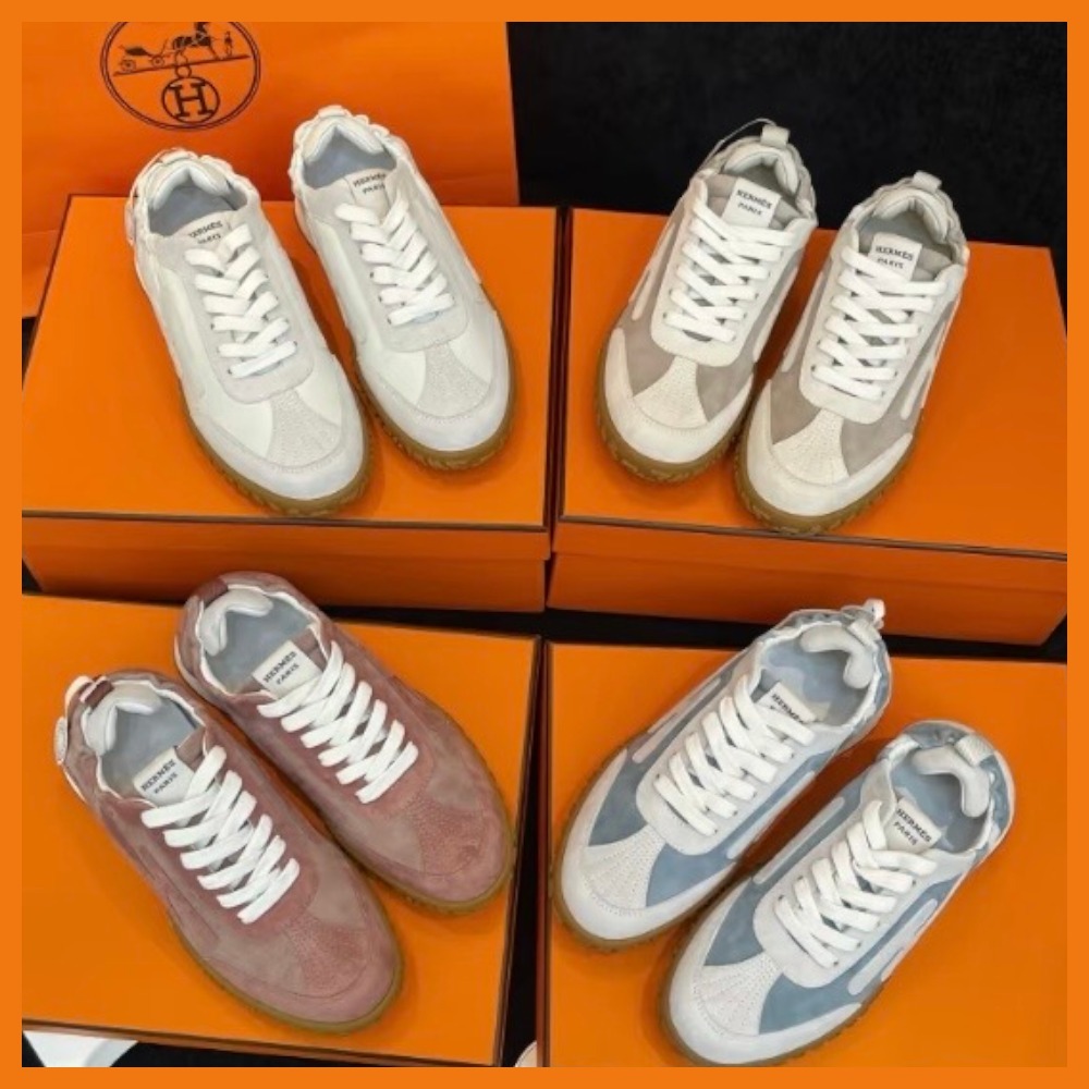 【洗練された足元に】HERMES スニーカー 《ジェット》