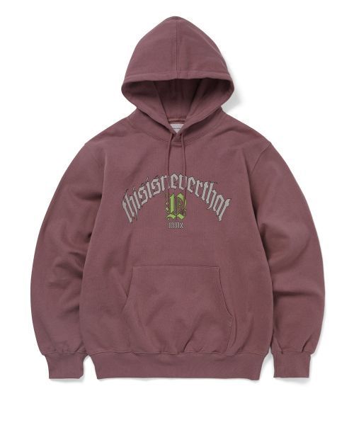 【THISISNEVERTHAT】フォルトゥナ ロゴパーカー フクシア