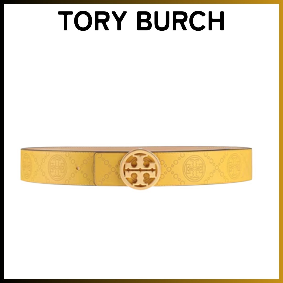 TORY BURCH ：ロゴデザイン レザーベルト