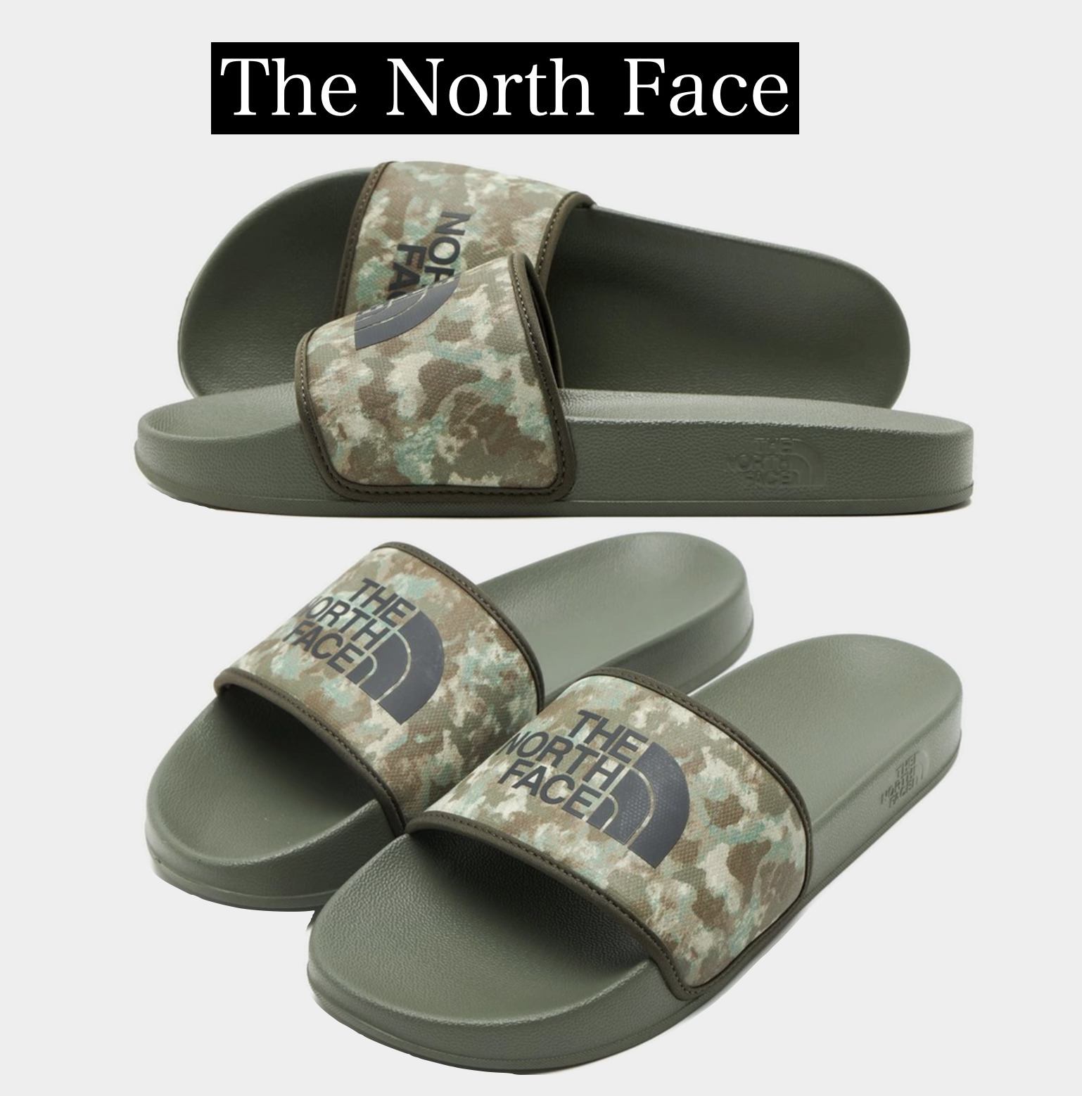 【The North Face】Base Camp Slides スライドサンダル 迷彩